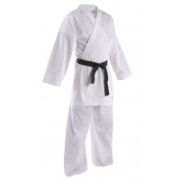 KALARI Karate Uniform with Black Belt (100% Cotton - 240 gsm)