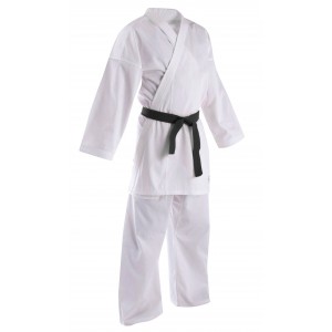 KALARI Karate Uniform with Black Belt (Polyester Cotton - 200 gsm)