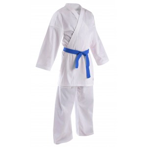 KALARI Karate Uniform with Blue Belt (Polyester Cotton - 200 gsm)