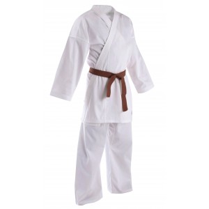 KALARI Karate Uniform with Brown Belt (Polyester Cotton - 200 gsm)