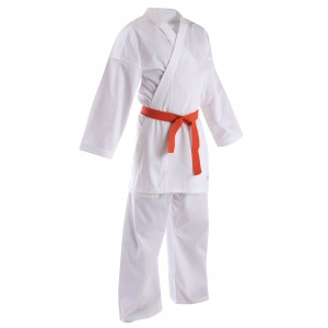 KALARI Karate Uniform with Orange Belt (Polyester Cotton - 200 gsm)